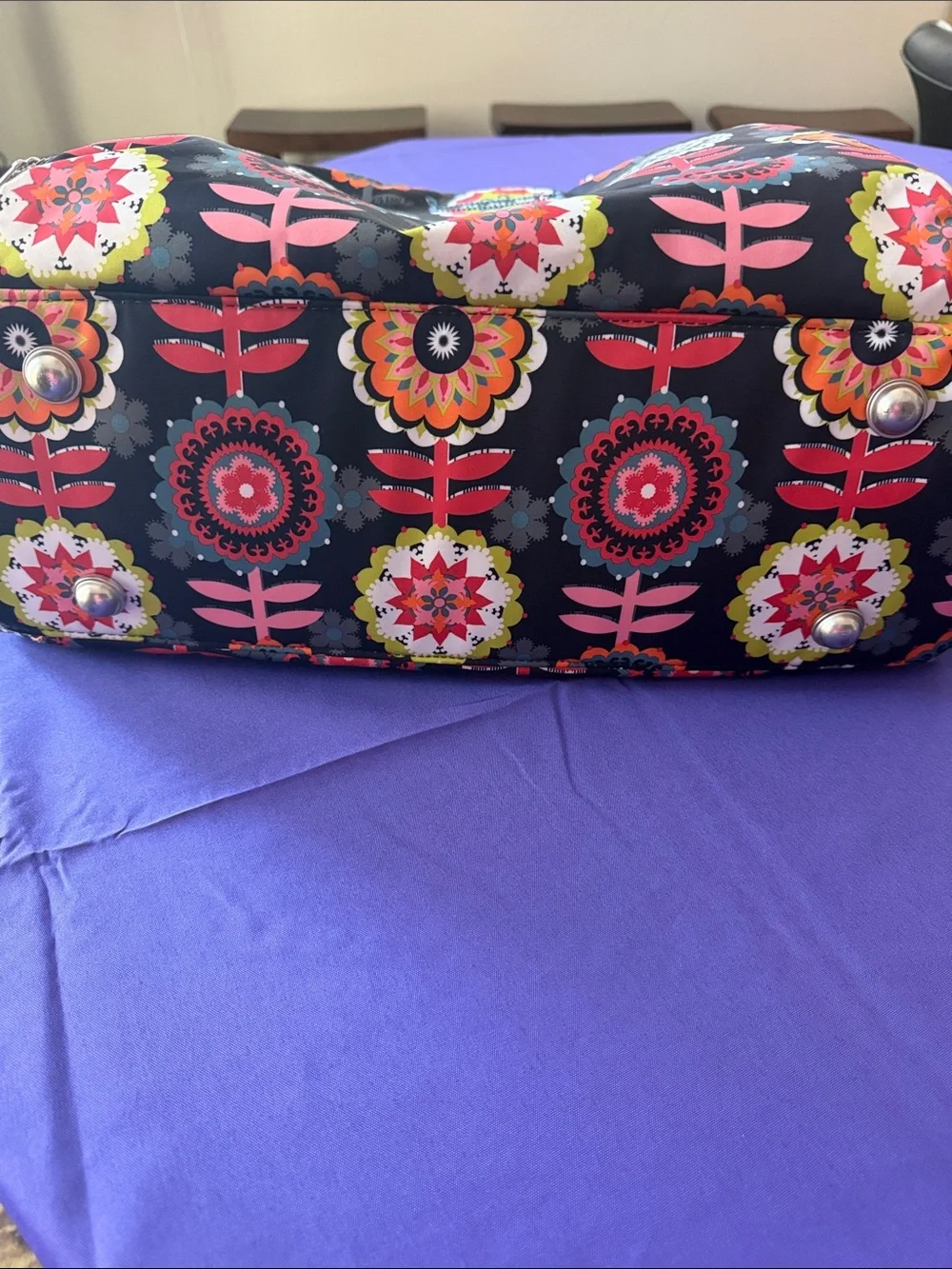 Ju Ju Be Legacy Collection Be Prepared Diaper Bag. Dancing Dahlias